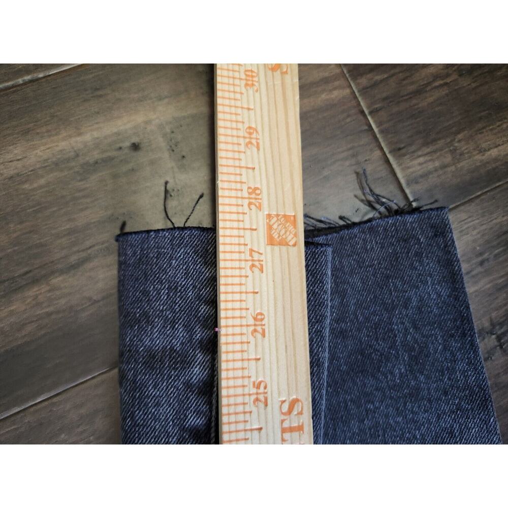 Good American Jeans Size 15 Good Boy Frayed Outseam Straight Leg Gray NWT - Picture 5 of 7